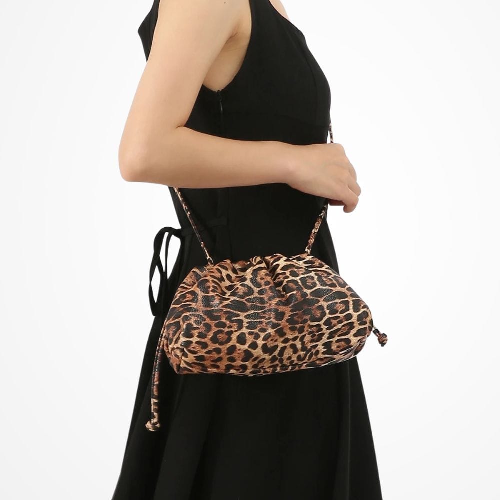 Sac Bandoulière Léopard Cuir - Wild Elegance