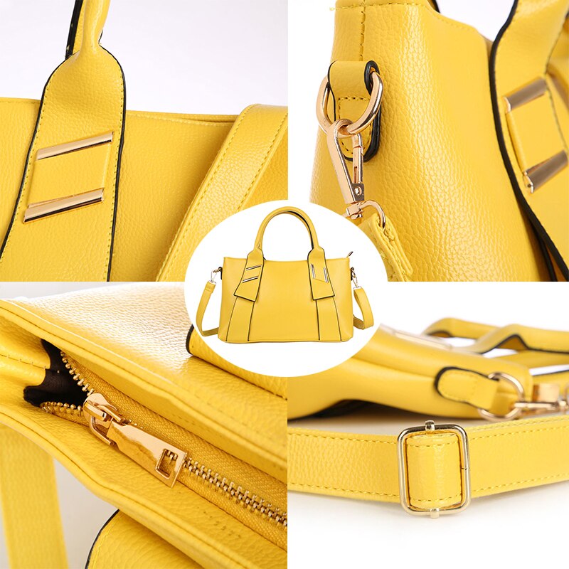 Sac à Main Femme Simple Jaune Moutarde - LuxeAuréa