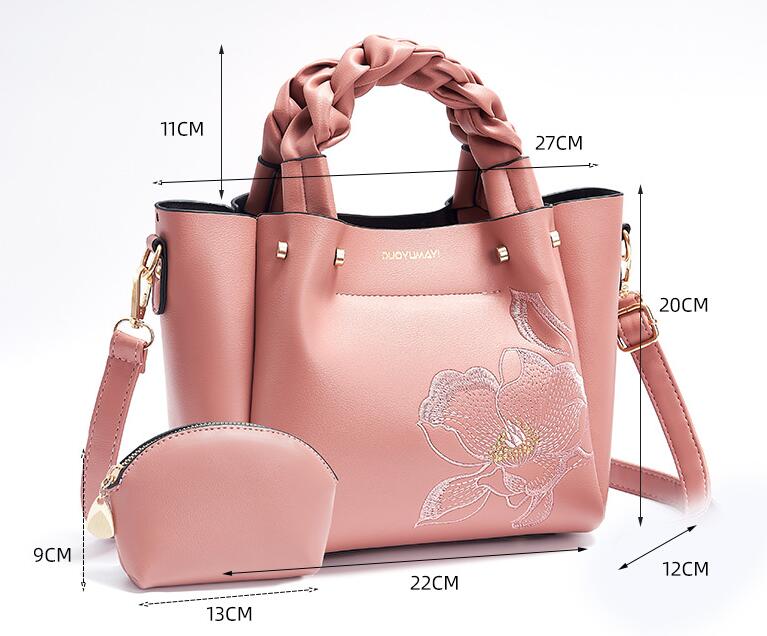 Sac à Mains Femme Rose Fleuri - RoseBloom