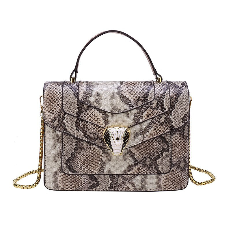 Sac à Main Femme Style Peau de Serpent - Serpentine Glam