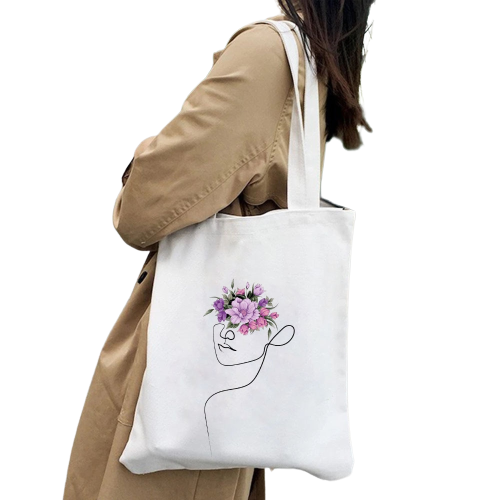 Sac à Main Dessin Visage Femme - VisageDraws