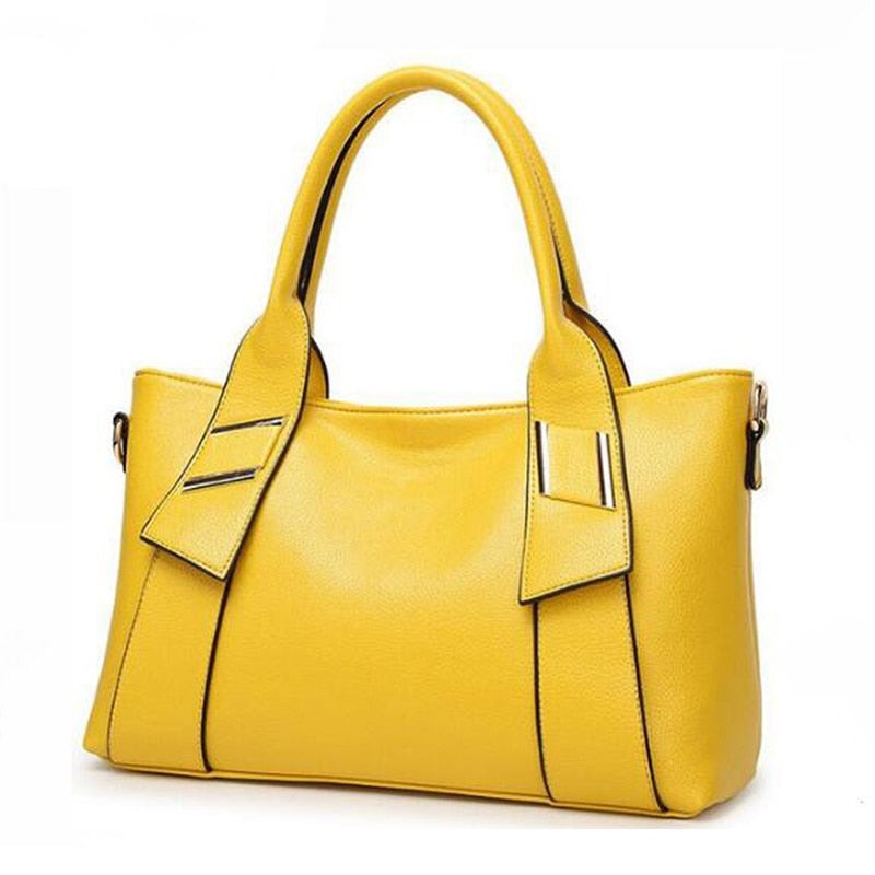 Sac à Main Femme Simple Jaune Moutarde - LuxeAuréa