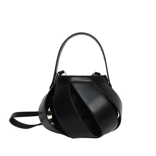 Sac à Main Femme Noir Rond - Noir Charme