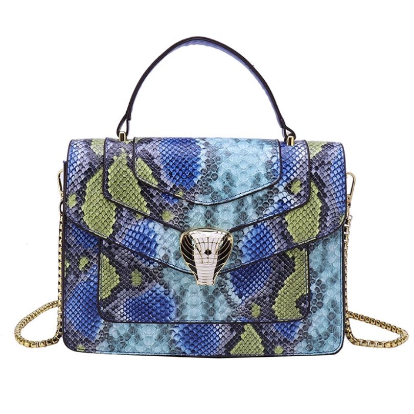 Sac à Main Femme Style Peau de Serpent - Serpentine Glam