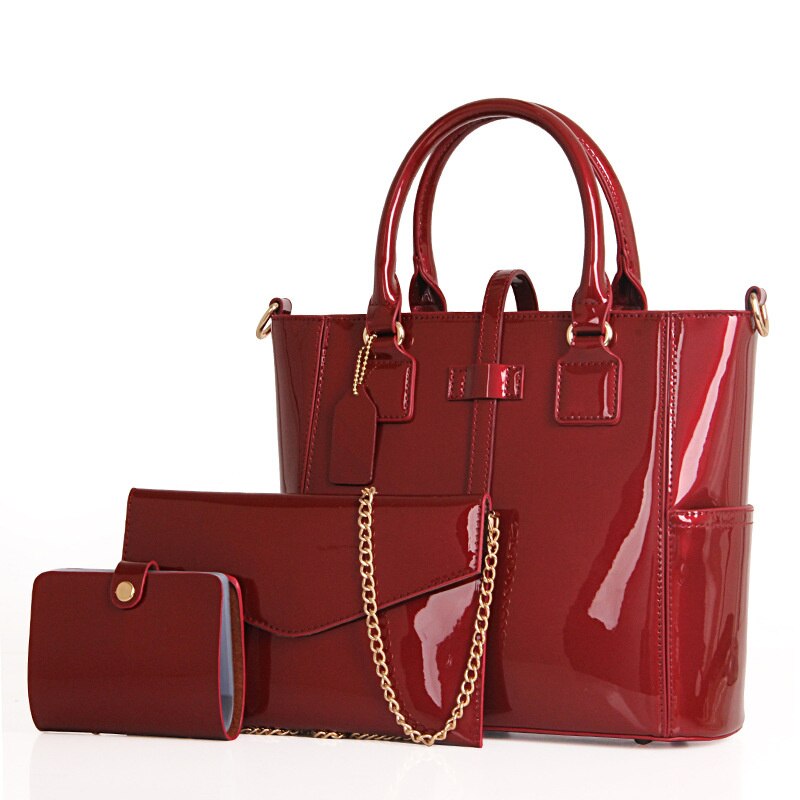 Sac à Main Femme Verni Rouge - GlossyChic