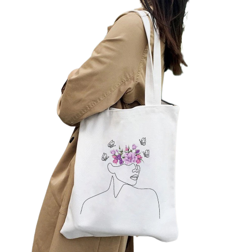 Sac à Main Dessin Visage Femme - VisageDraws