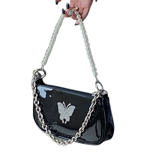 Sac a Main Femme Noir Vernis - Noir Chic 