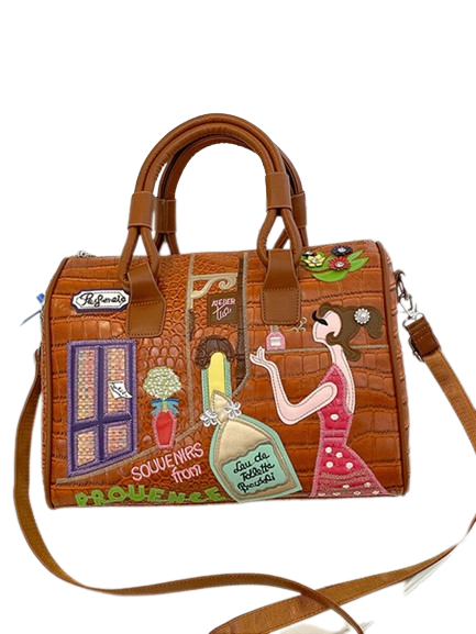 Sac à Main avec Dessin de Femme - GlamTouch