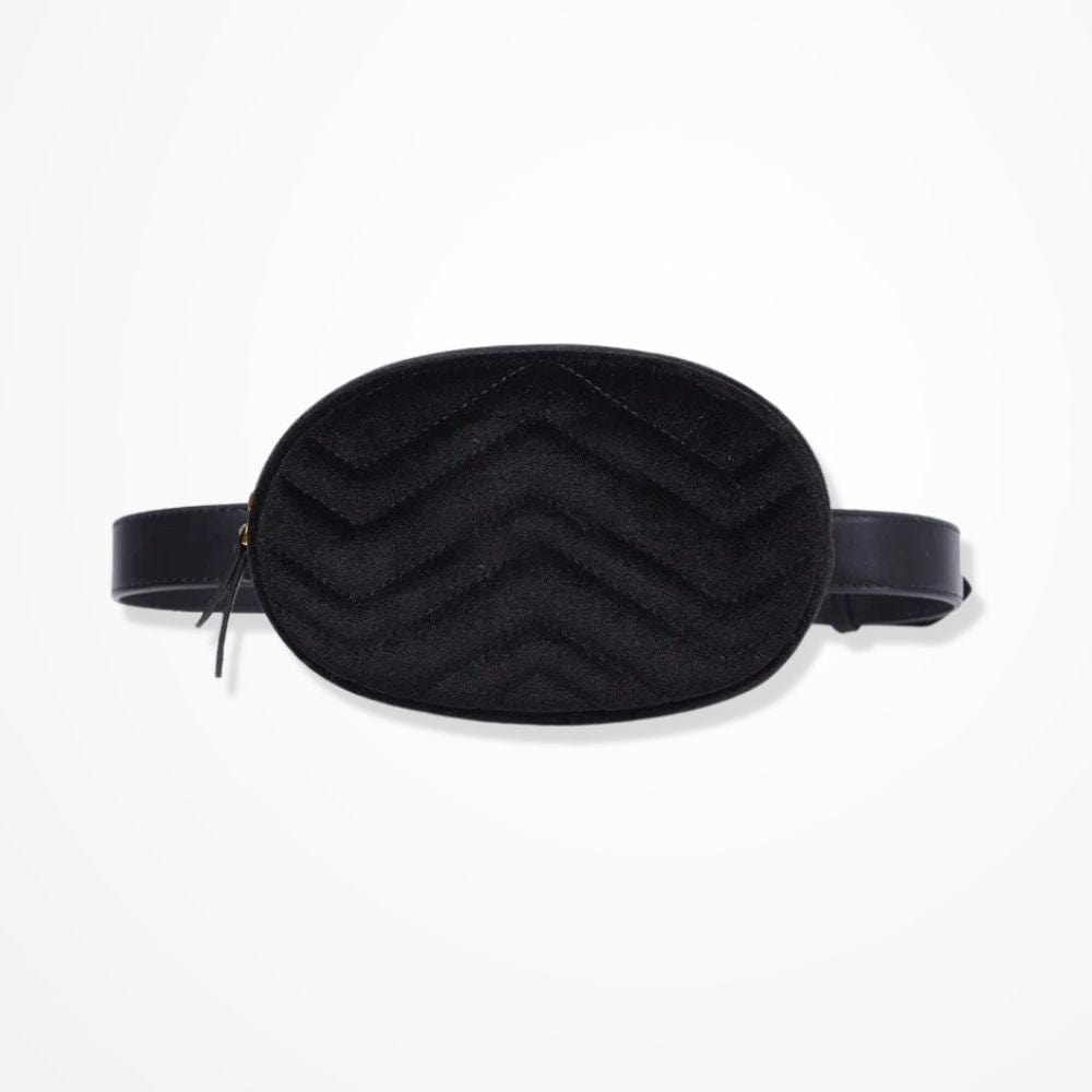 Ceinture Pochette Femme  Noir suédé