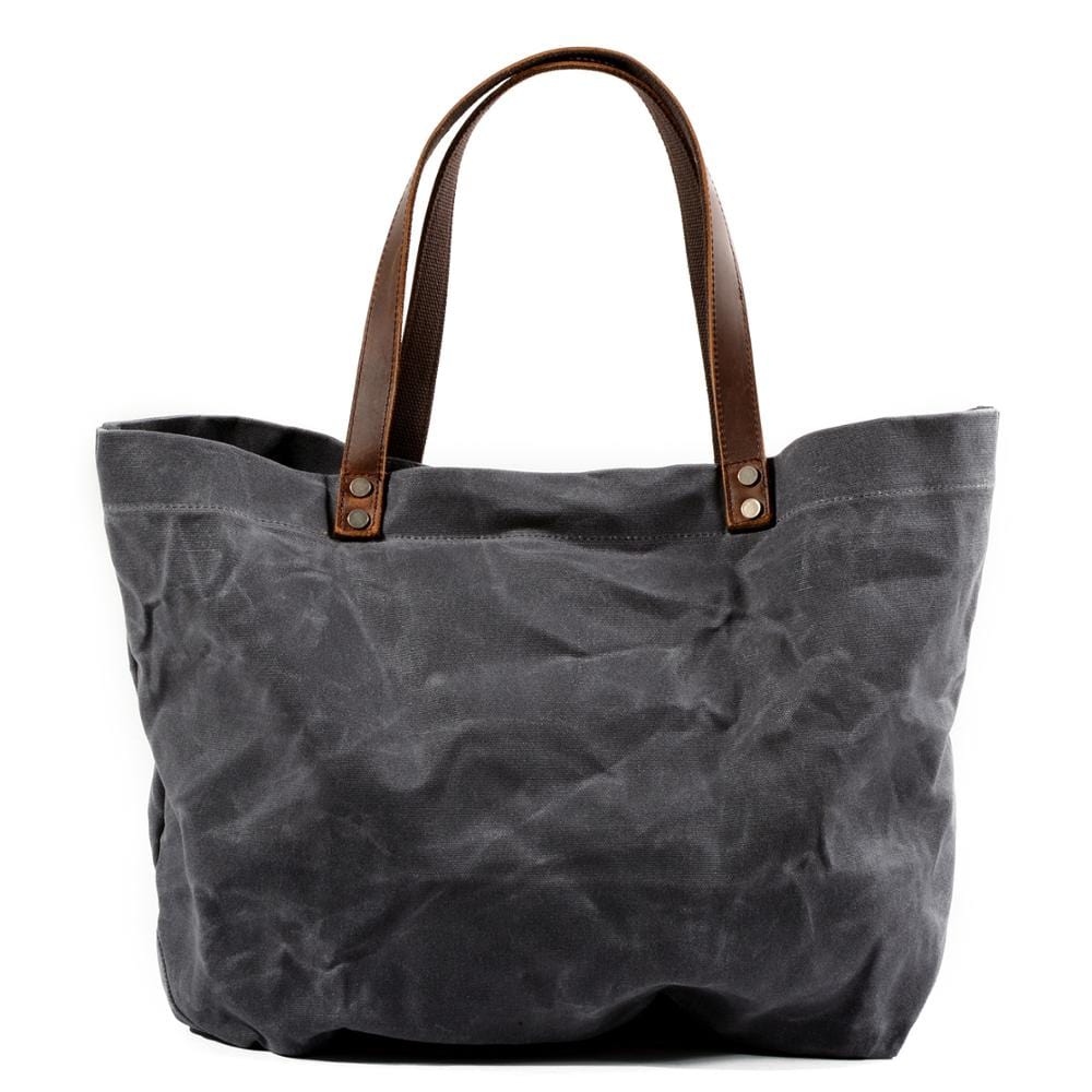 Grand Sac À Main Femme Cabas - LuxéSac Gris foncé / 42x17x37.5cm