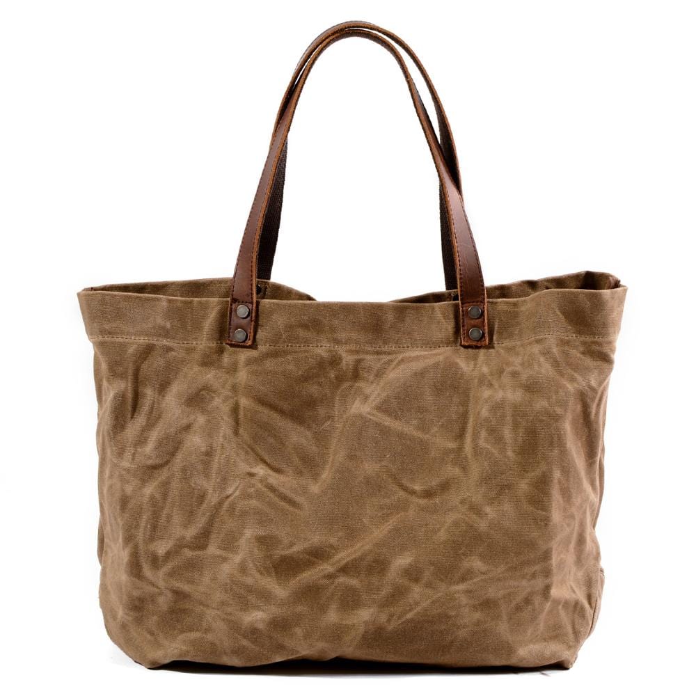 Grand Sac À Main Femme Cabas - LuxéSac Kaki / 42x17x37.5cm