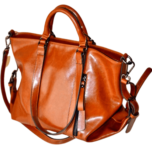 Grand Sac A Main Femme Marron - PrestigeMode Marron camel / 38x25x13cm