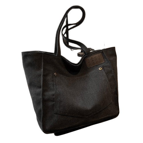 Grand Sac à Main Femme Porté Épaule - Eléganza Chic Noir / 42x29x14cm