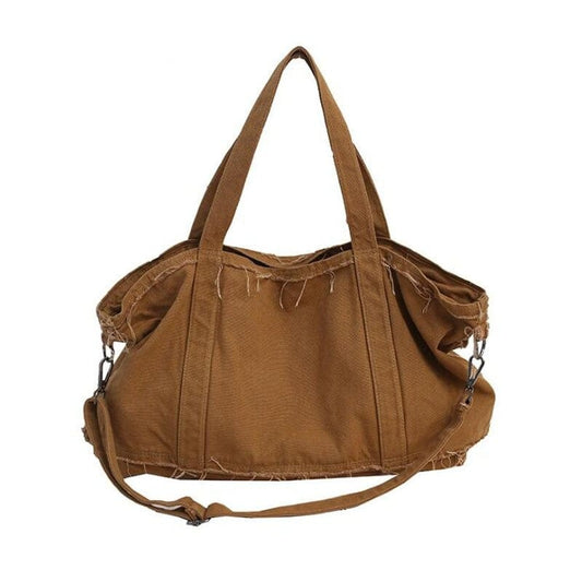 Grand Sac Besace Femme Original - LuxeFemme Marron / 59x31x12cm