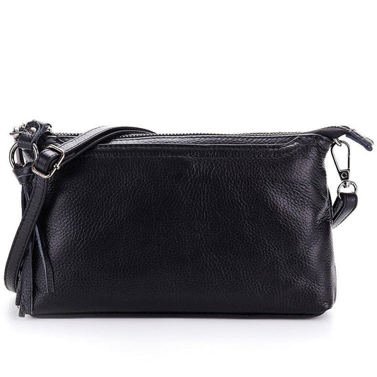 Grand Sac Besace Noir Femme - Noir Urbaine Noir / 25x15x4.5cm