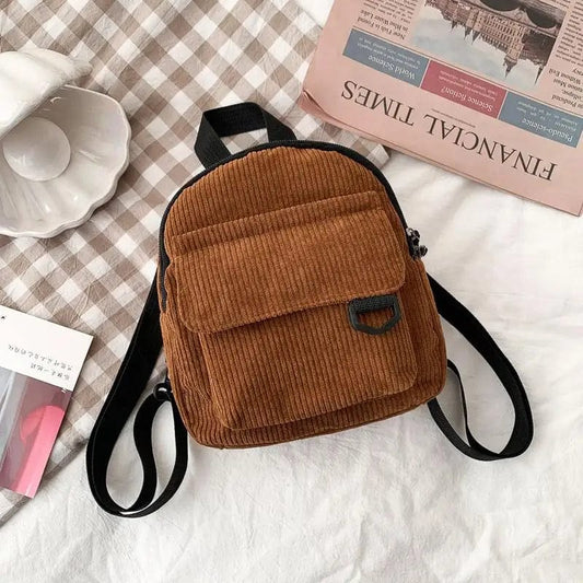 Mini Sac à Dos Femme Simplicité - Style Élégant Marron