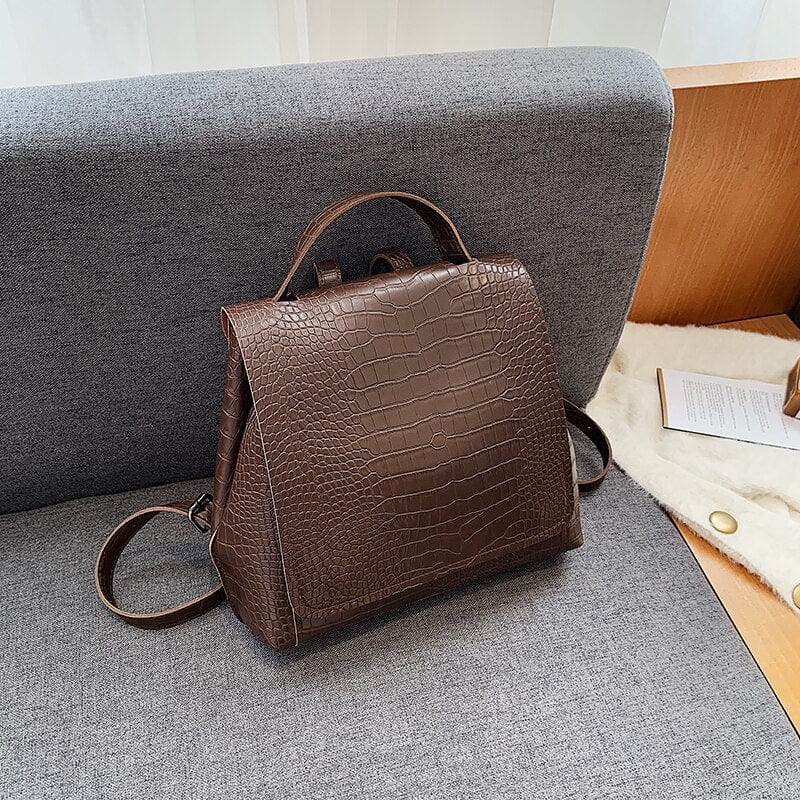 Mini Sac à Dos Femme Tendance - TrendPack Marron