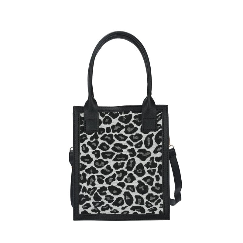 Model Sac A Main Femme - FashionBag Noir léopard / 19x23x7cm