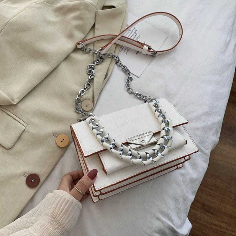 Petit Sac à Bandoulière Femme - StyleChic Blanc