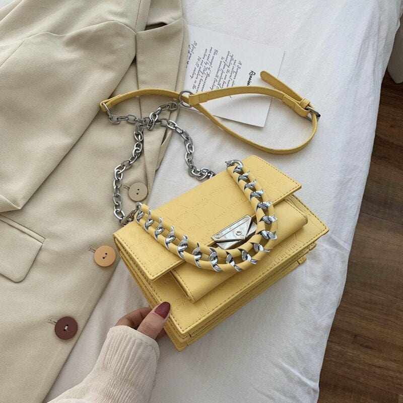 Petit Sac à Bandoulière Femme - StyleChic Jaune