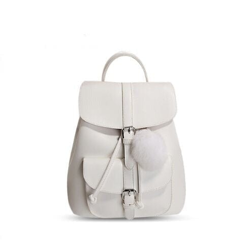 Petit Sac à Dos Blanc Femme - LuxeBlanc Blanc