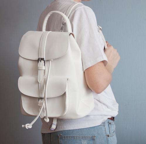 Petit Sac à Dos Blanc Femme - LuxeBlanc Blanc