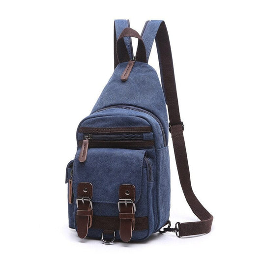 Petit Sac à Dos Homme Rétro - UrbanOutfit Bleu marine / 17x10x34 cm