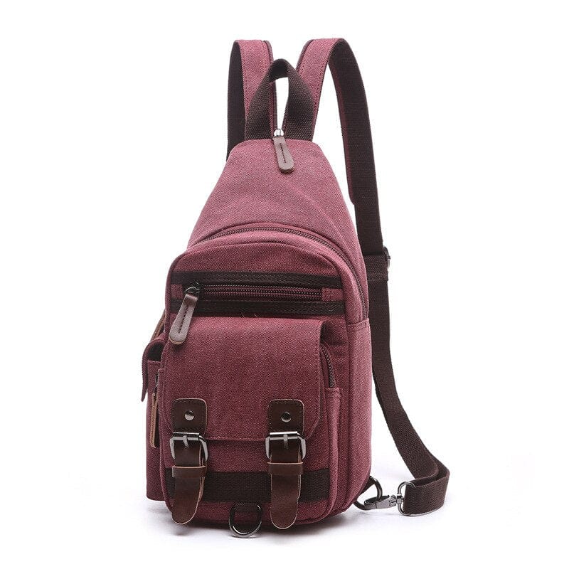 Petit Sac à Dos Homme Rétro - UrbanOutfit Bordeaux / 17x10x34 cm