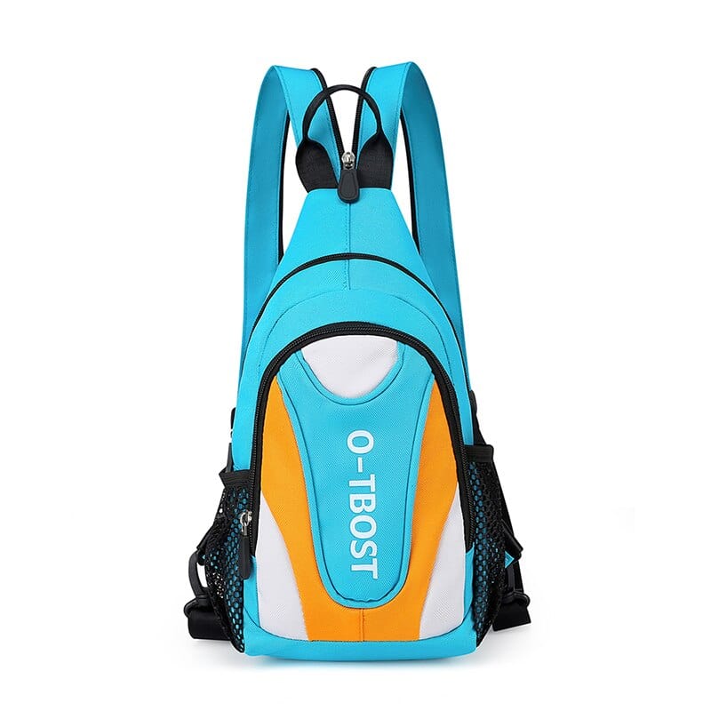 Petit Sac à Dos Sport Femme - ActiveBlend Blanc turquoise / 20x11x32cm