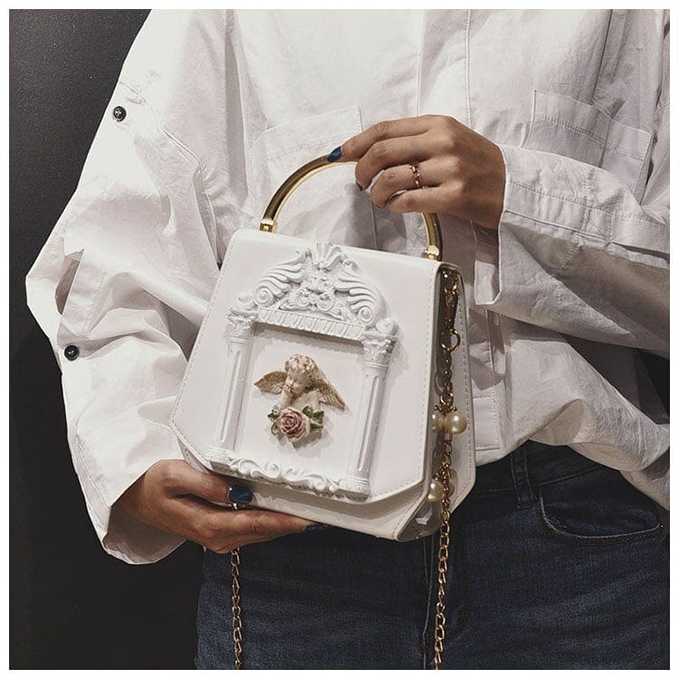 Petit Sac à Main Baroque - Chic Luxe Blanc