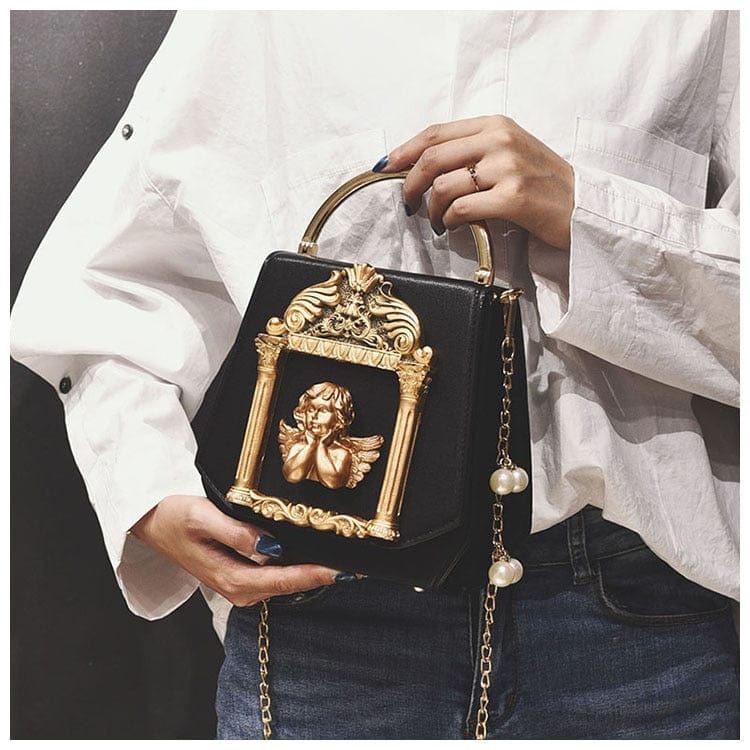 Petit Sac à Main Baroque - Chic Luxe Noir