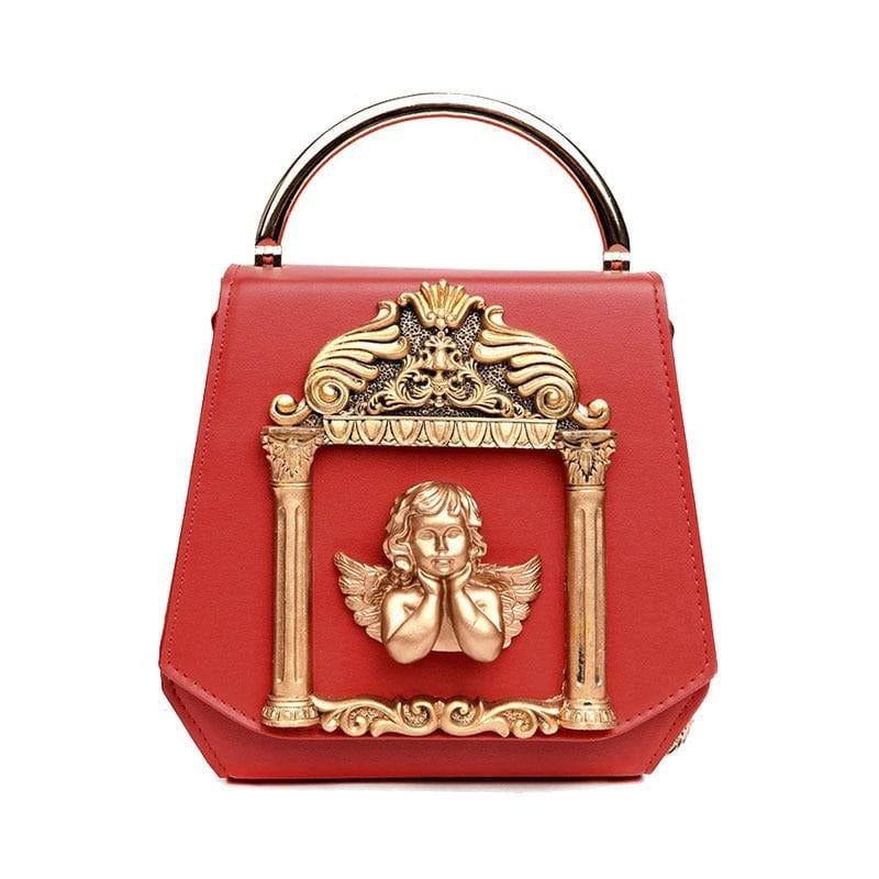 Petit Sac à Main Baroque - Chic Luxe Rouge