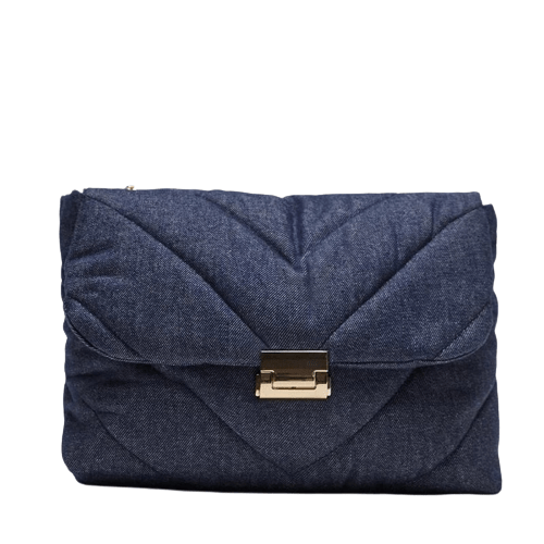 Petit Sac à Main Femme en Tissu - ModeSak Bleu foncé