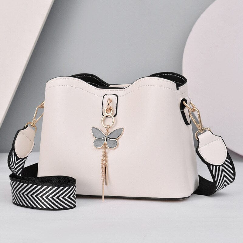 Petit Sac à Main Femme Papillon - FlutterPurse Blanc