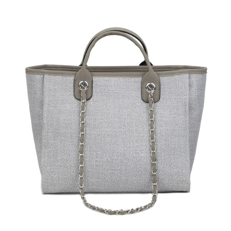 Petit Sac à Main Fourre-Tout en Toile - ToileWave Gris