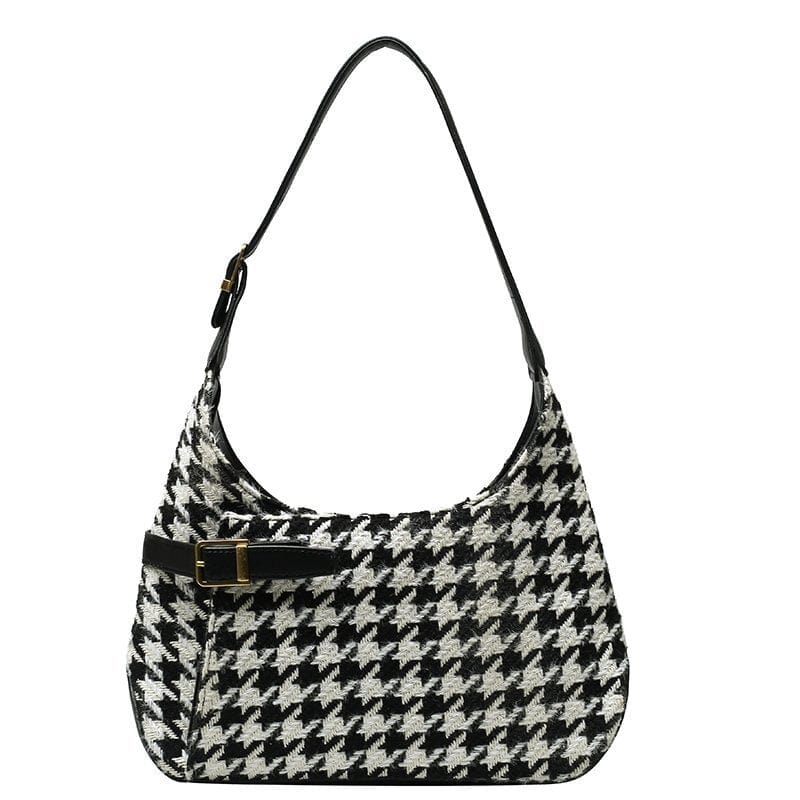 Petit Sac à Main Noir et Blanc - Noirélégance Sangles Noirs