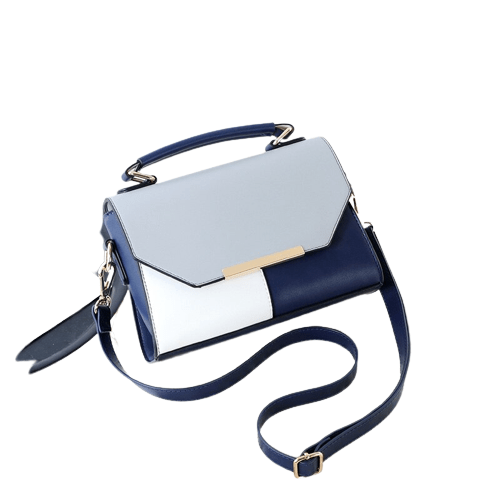 Petit Sac à Main Rigide Femme - FashionBag Bleu foncé