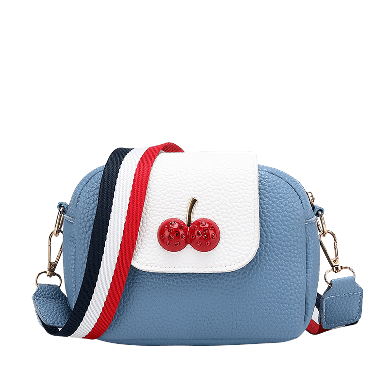 Petit Sac Bandoulière Cerise - CherryChic Bleu