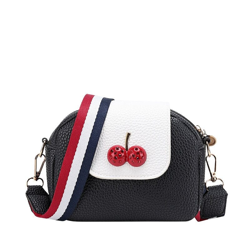 Petit Sac Bandoulière Cerise - CherryChic Noir