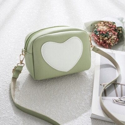 Petit Sac Bandoulière Cœur - LoveBag Vert