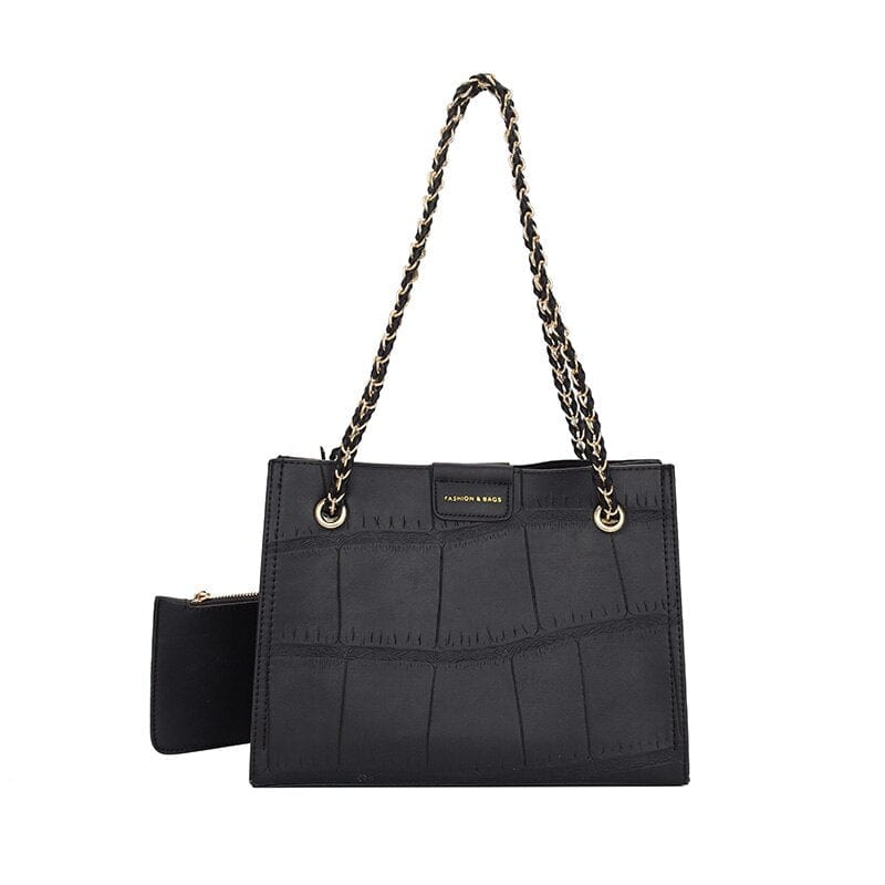 Petit Sac Bandoulière Femme Cuir Qualité - ChicTravel Noir