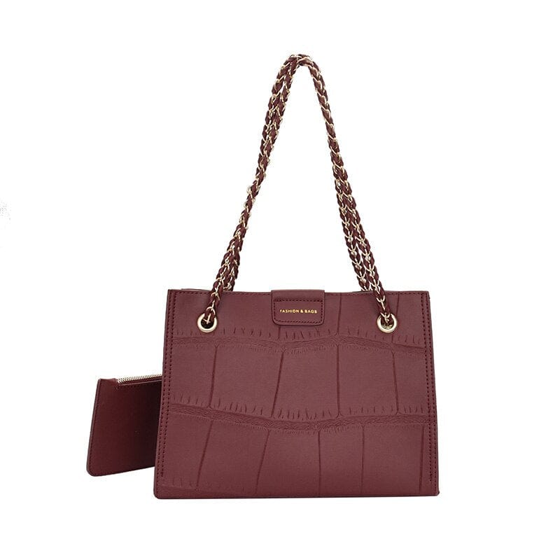 Petit Sac Bandoulière Femme Cuir Qualité - ChicTravel Rouge