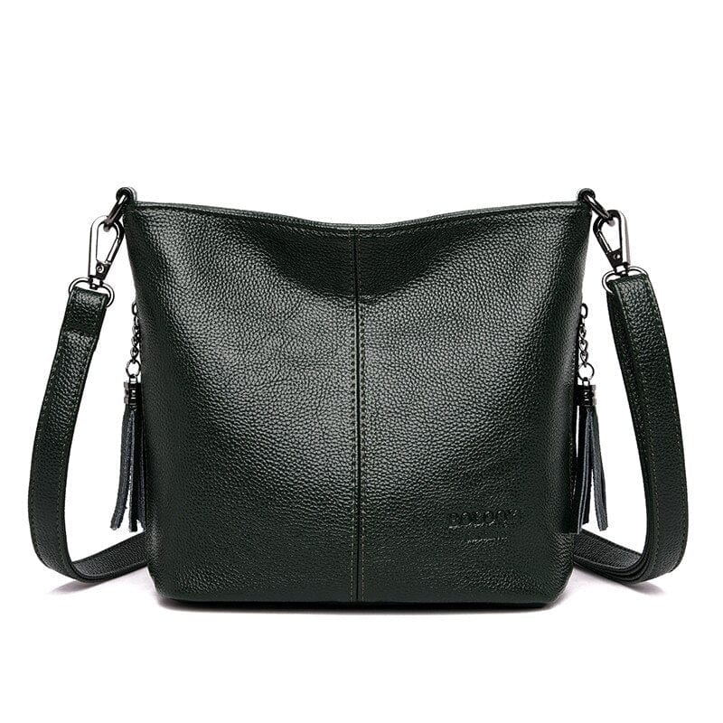 Petit Sac Bandoulière Femme en Cuir Synthétique - Luxe Fleurie Vert