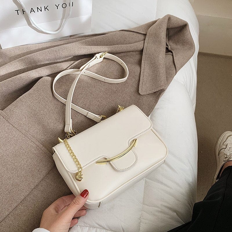 Petit Sac Bandoulière Femme Luxe - ChicFemme Blanc