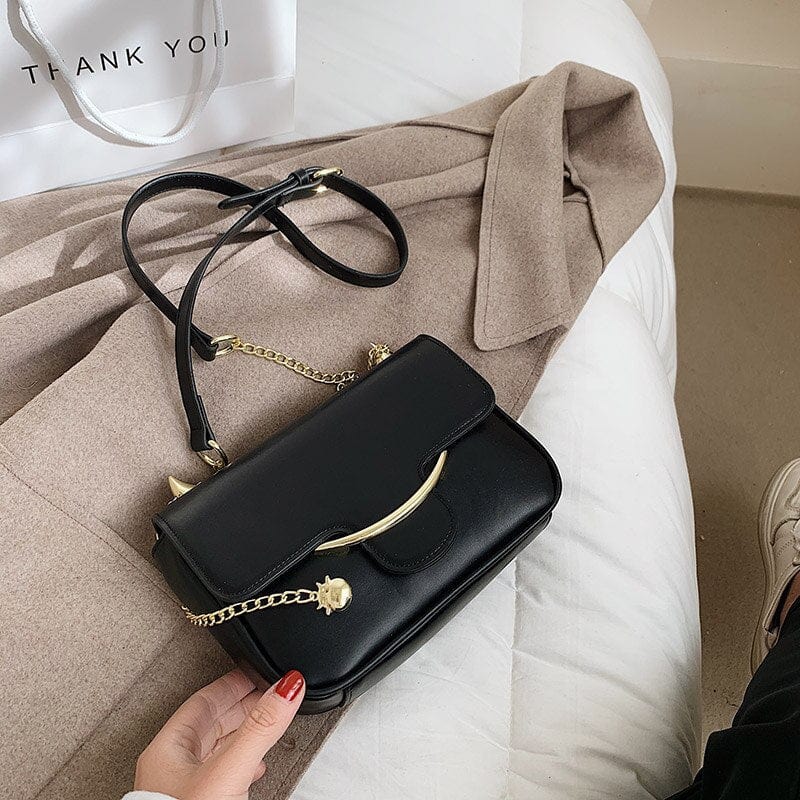 Petit Sac Bandoulière Femme Luxe - ChicFemme Noir