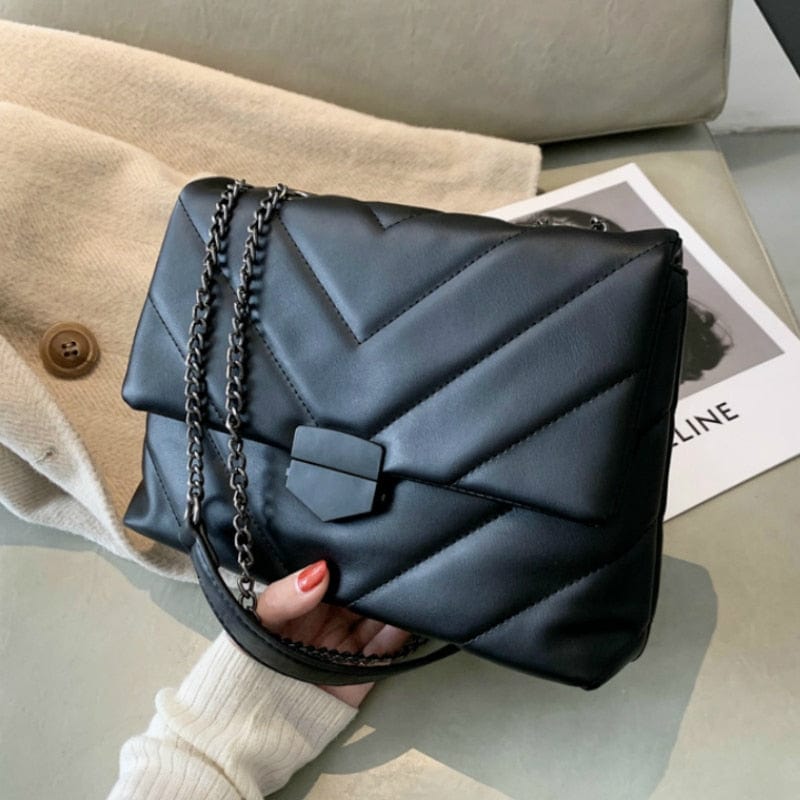 Petit Sac Bandoulière Femme synthétique Noir - NoirChic Noir