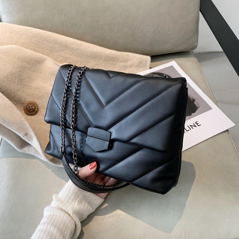 Petit Sac Bandoulière Femme synthétique Noir - NoirChic Noir