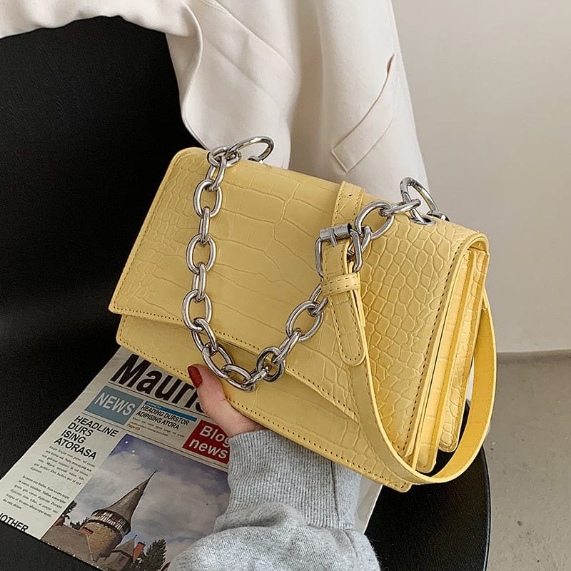 Petit Sac Bandoulière Femme Tendance - LuxeFem Jaune