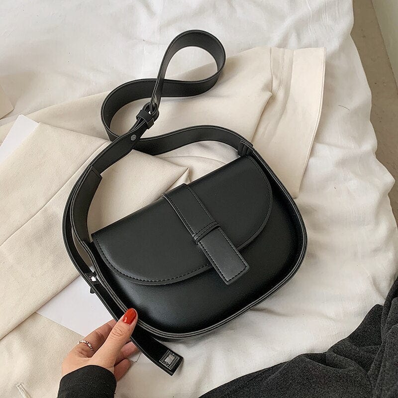 Petit Sac Bandoulière Souple Femme - FlexiChic Noir