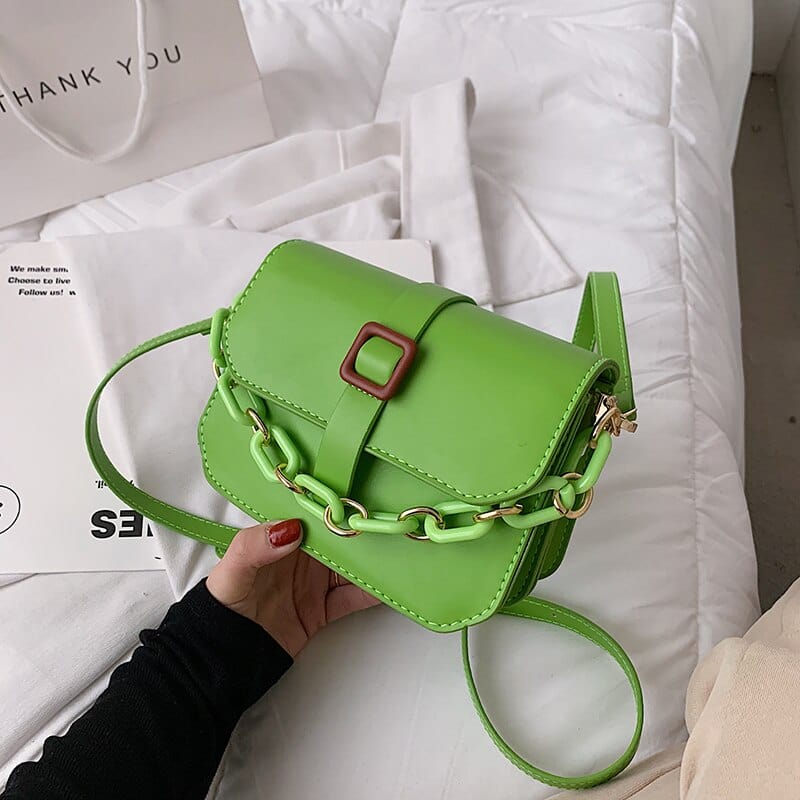 Petit Sac Bandoulière Vert - Vertissime Bougé Vert